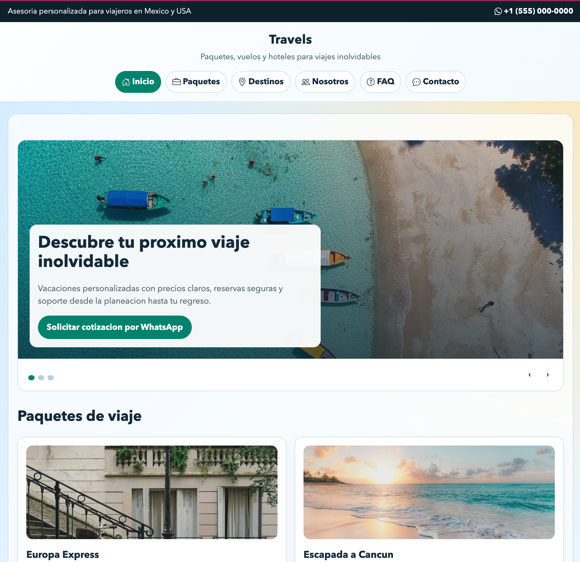 Travels - Gestión de viajes y turismo